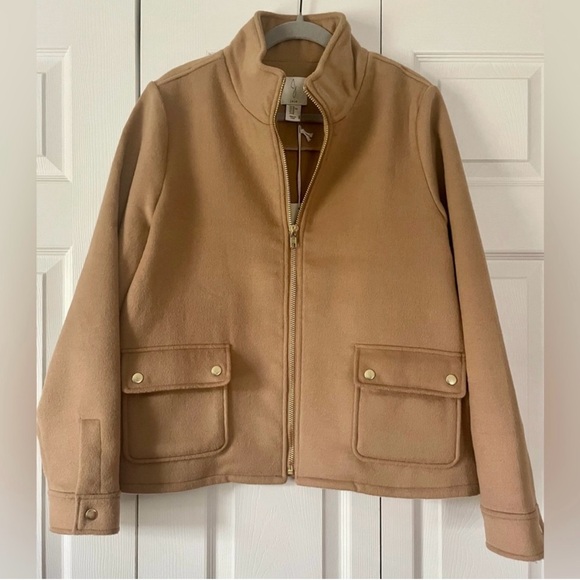 NWT Joie Camel Jacket with Stand Up Collar - Picture 2 of 4